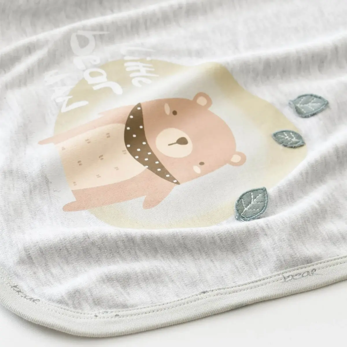 Bibaby Organik Battaniye Hug Me Bear Kar Melanj