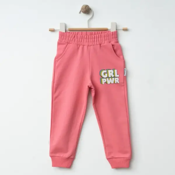 Winimo Eşofman Altı Pwr Girl Baskılı Pembe