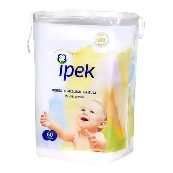 İpek Bebek Temizleme Pamuğu 60lı