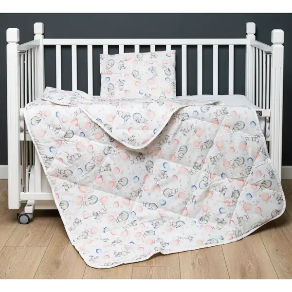 Bebek Nevresim Seti Balon 3 Parça Çantalı 100x150