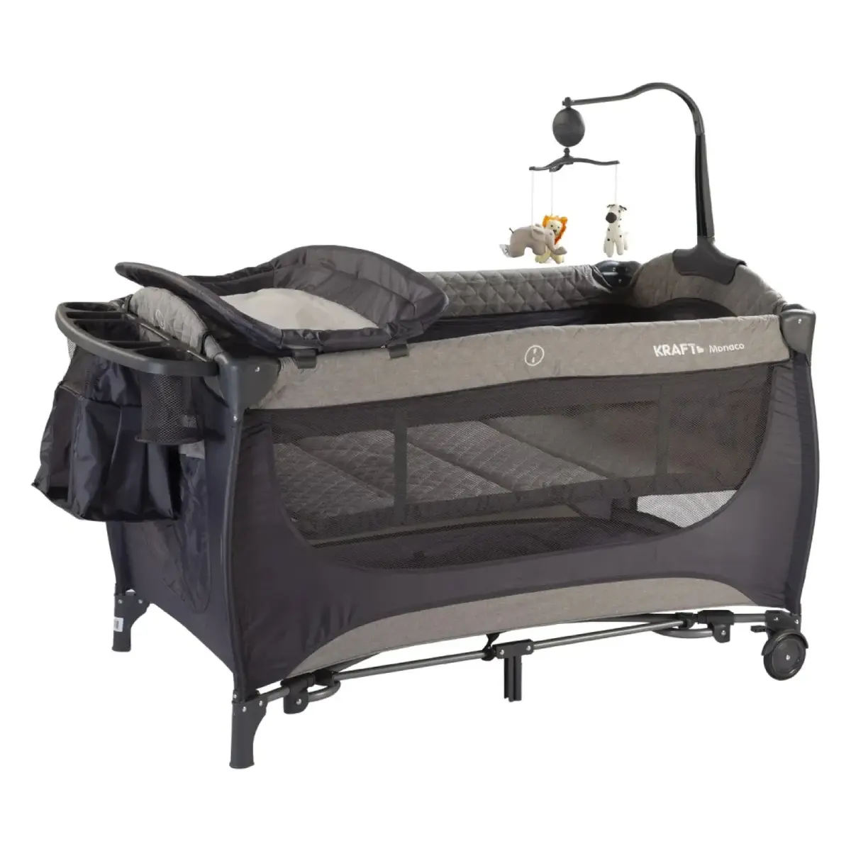 Kraft Monaco Dönenceli Oyun Parkı 70x120 cm Grey Kraft Monaco Dönenceli Oyun Parkı 70x120 cm Grey