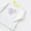 Bibaby Organik Sweatshirt Love You Baby Yellow Lavander