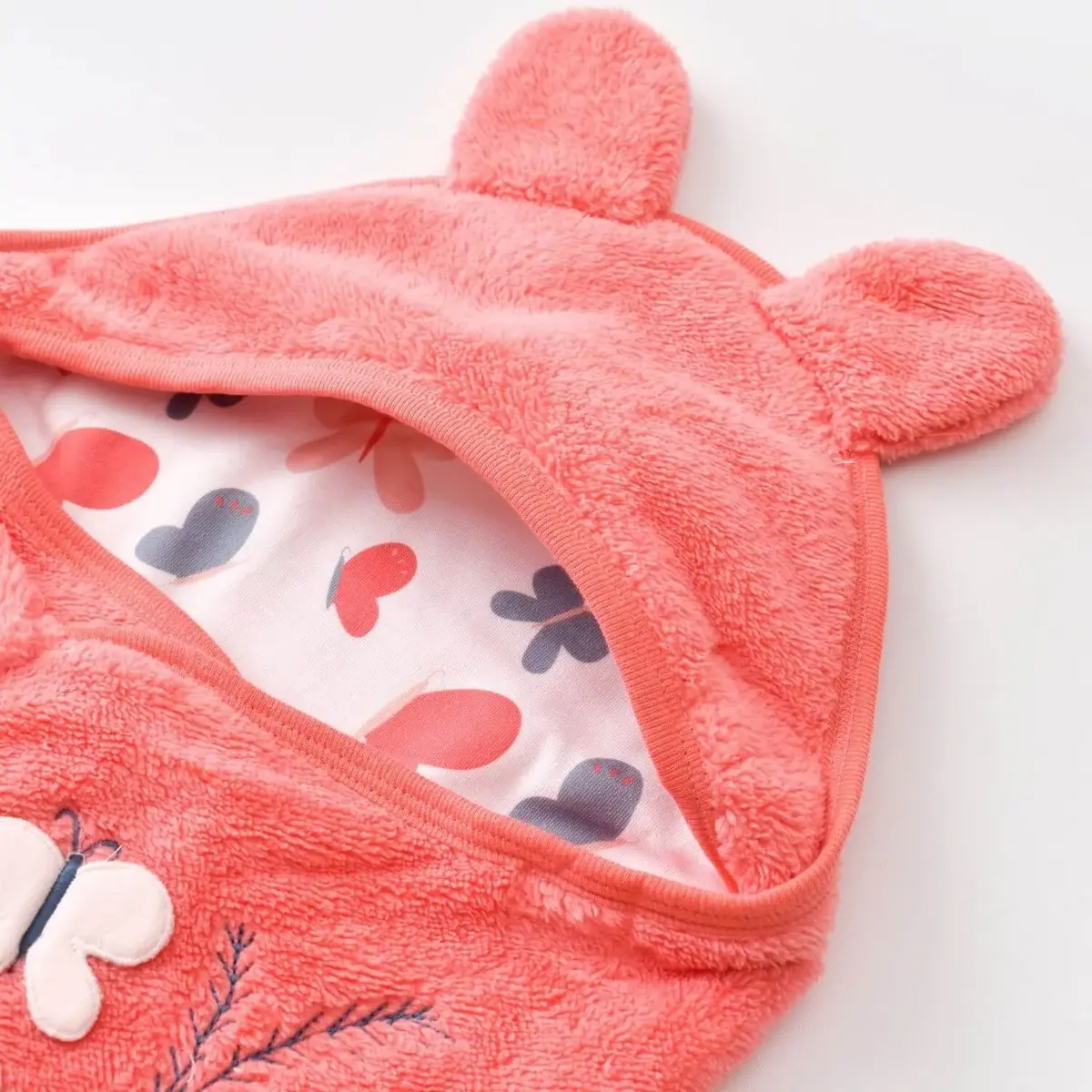 Bibaby Organik Bel Destekli Kundak Wild Flowers Coral