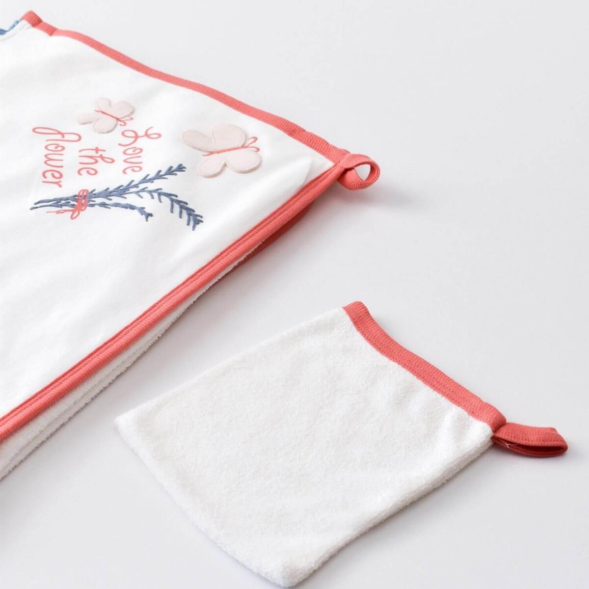 Bibaby Organik Havlu Wild Flowers Coral