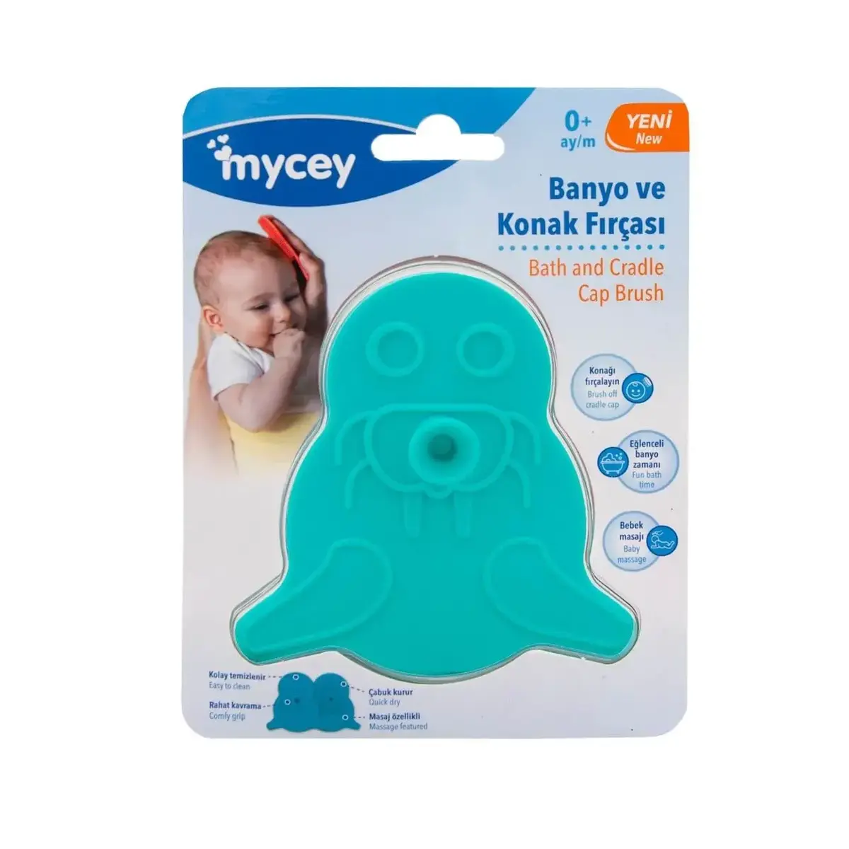 Mycey Banyo ve Konak Tarağı Turkuaz