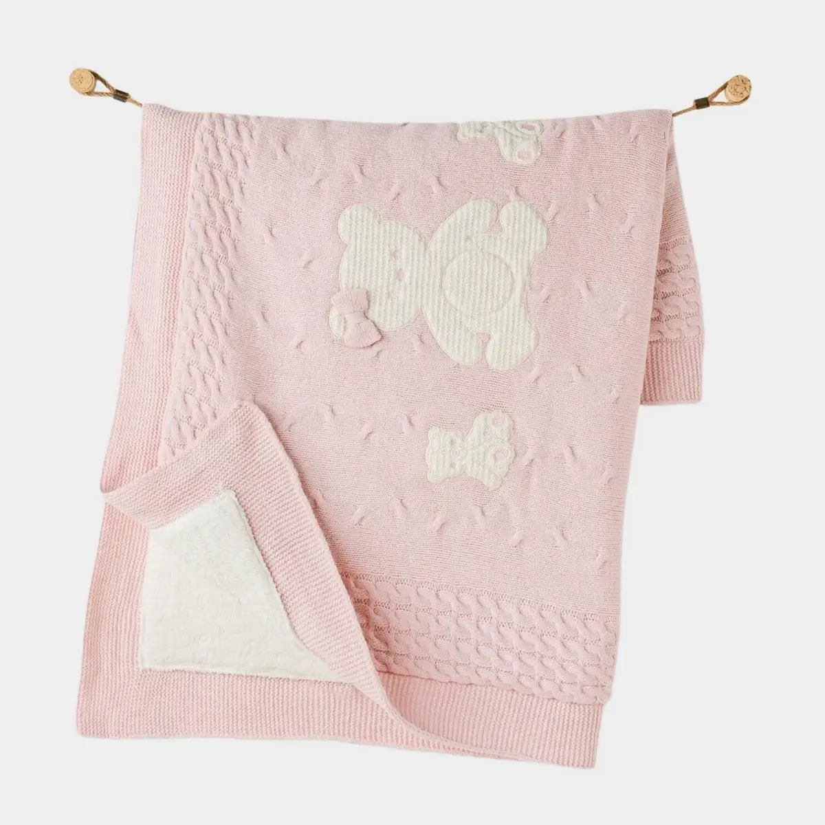 Andy Wawa Battaniye Triko 95x85cm Pembe Melanj Andy Wawa Battaniye Triko 95x85cm Pembe Melanj