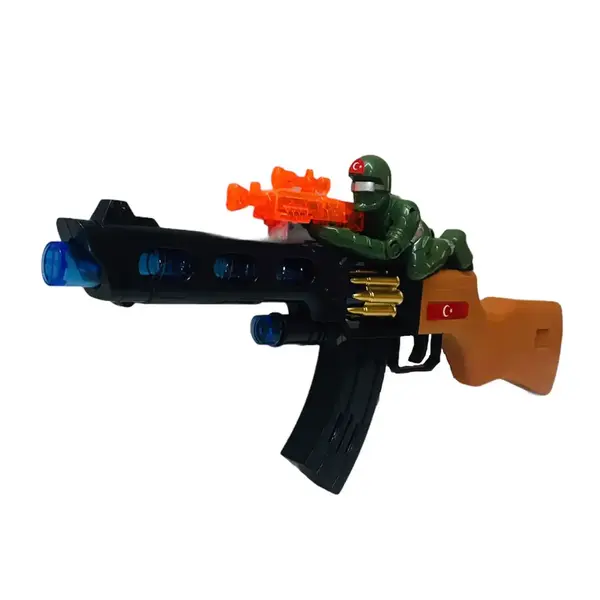 Askerli Tüfek Pilli Sesli Hareketli