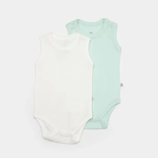 Bibaby Atlet Body 2li Jakarlı Nil - Ekru