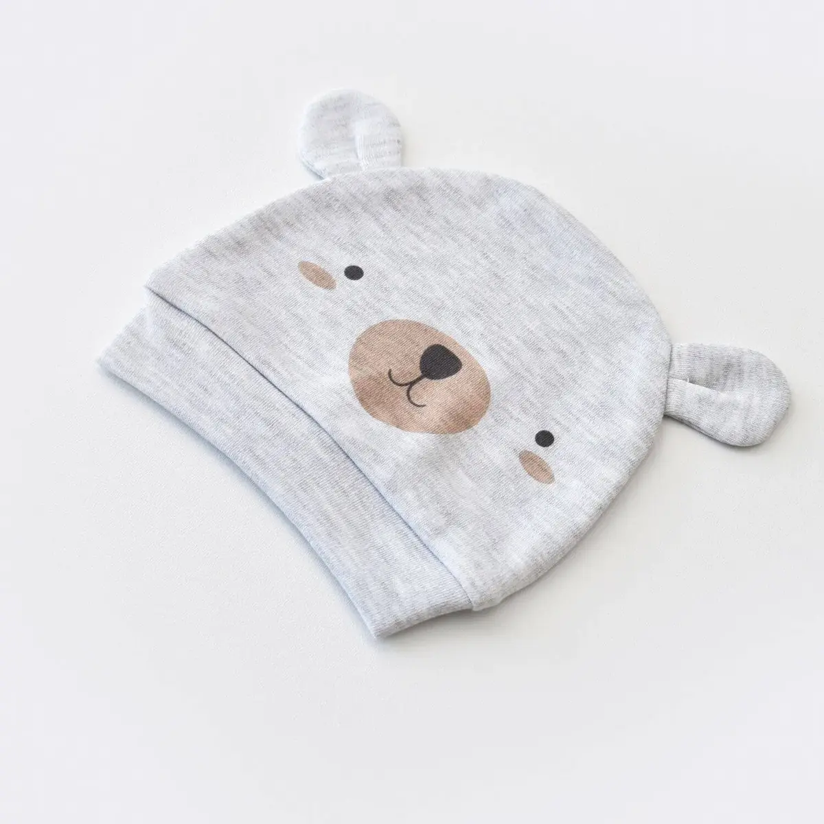 Bibaby Organik Şapka 2li Hug Me Bear Kar Melanj