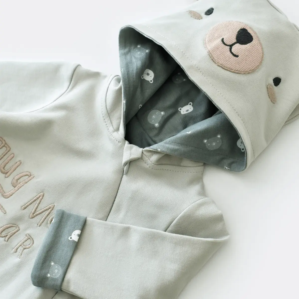 Bibaby Organik Tulum Hug Me Bear Yeşil