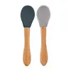 OiOi Mama Kaşığı 2li Deep Blue - Powder Grey