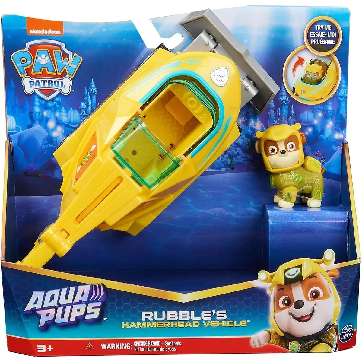 Paw Patrol Aqua Pups Rubble Köpek Yavrusu Figürlü