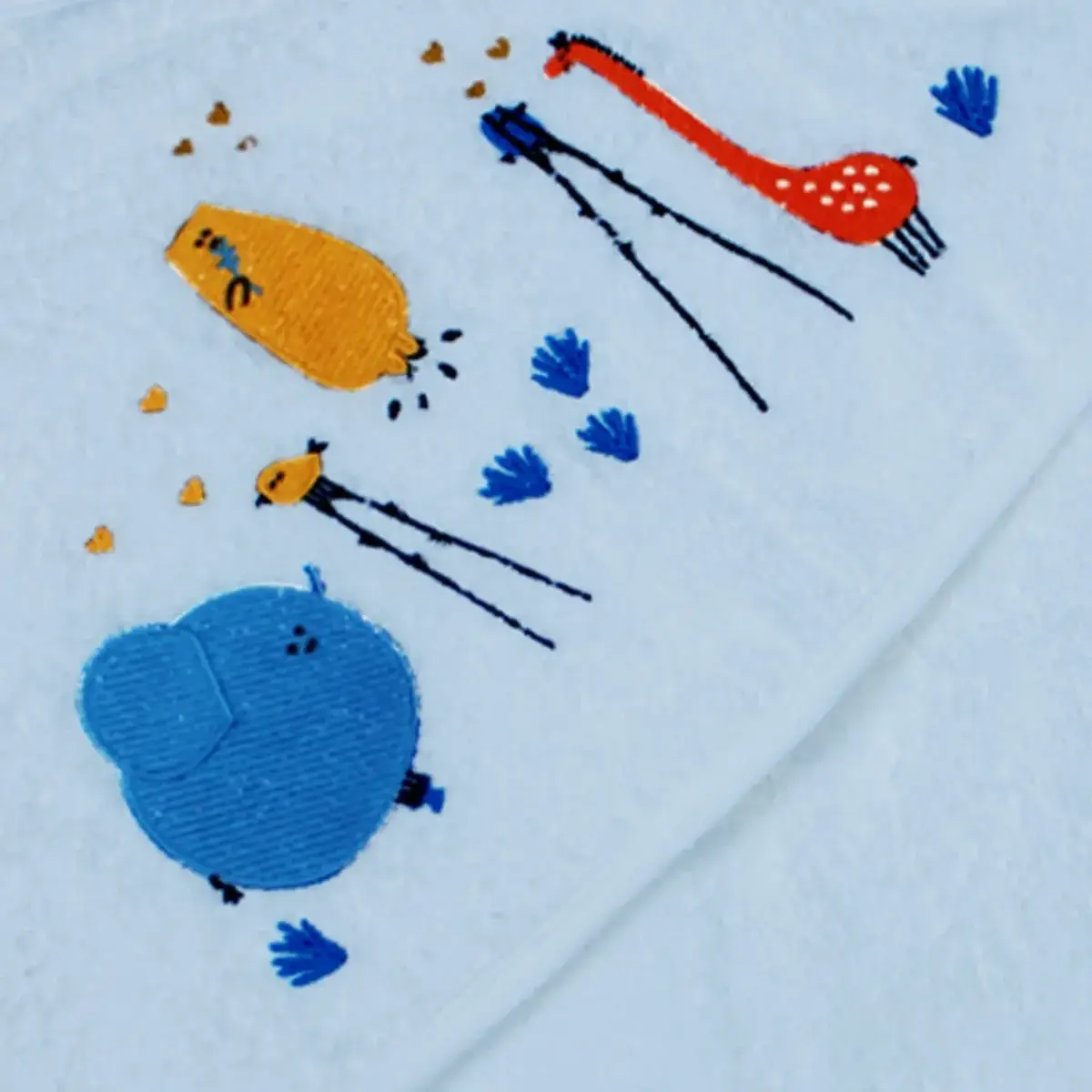 Luluco Havlu Bird And Bear 75x75cm Mavi