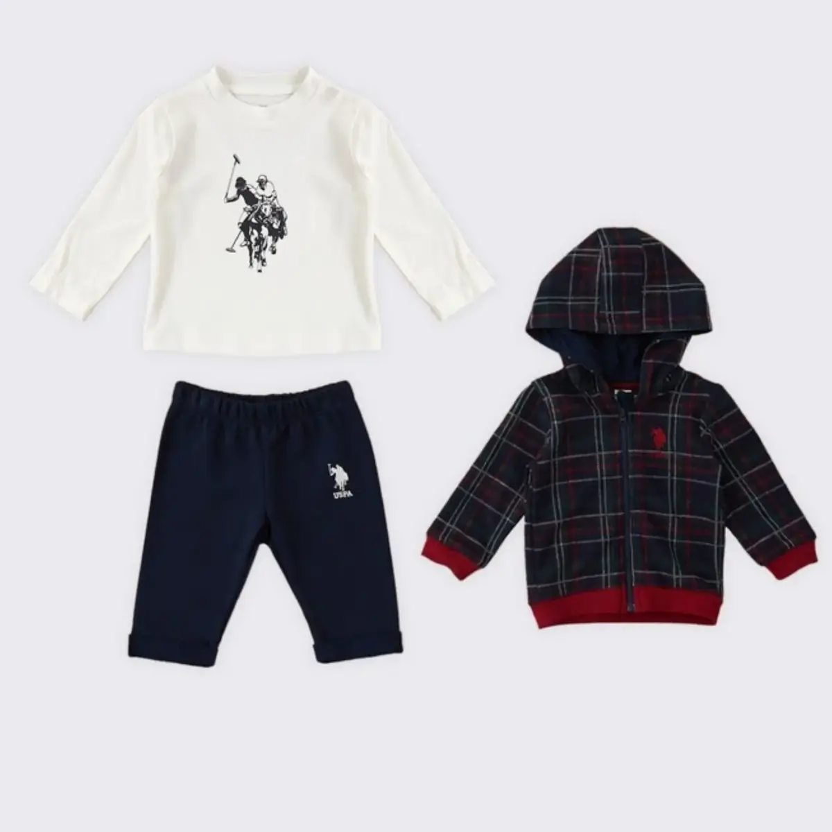 U.S. Polo 3lü Takım Lacivert