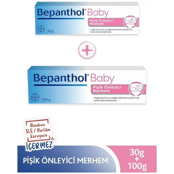 Bepanthol Baby Pişik Önlemeye Yardımcı Merhem 100 gr+30 gr Avantaj Paket