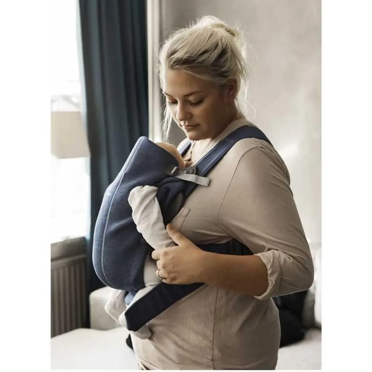 Babybjörn Kanguru Mini 3D Cotton Jersey Dove Blue