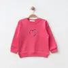 Bebolly Sweatshirt Kalp Baskılı Fuşya