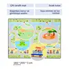 Coolmats Yeşil Parkur-Bulutlar ve Dağlar Oyun Halısı 140x200x1