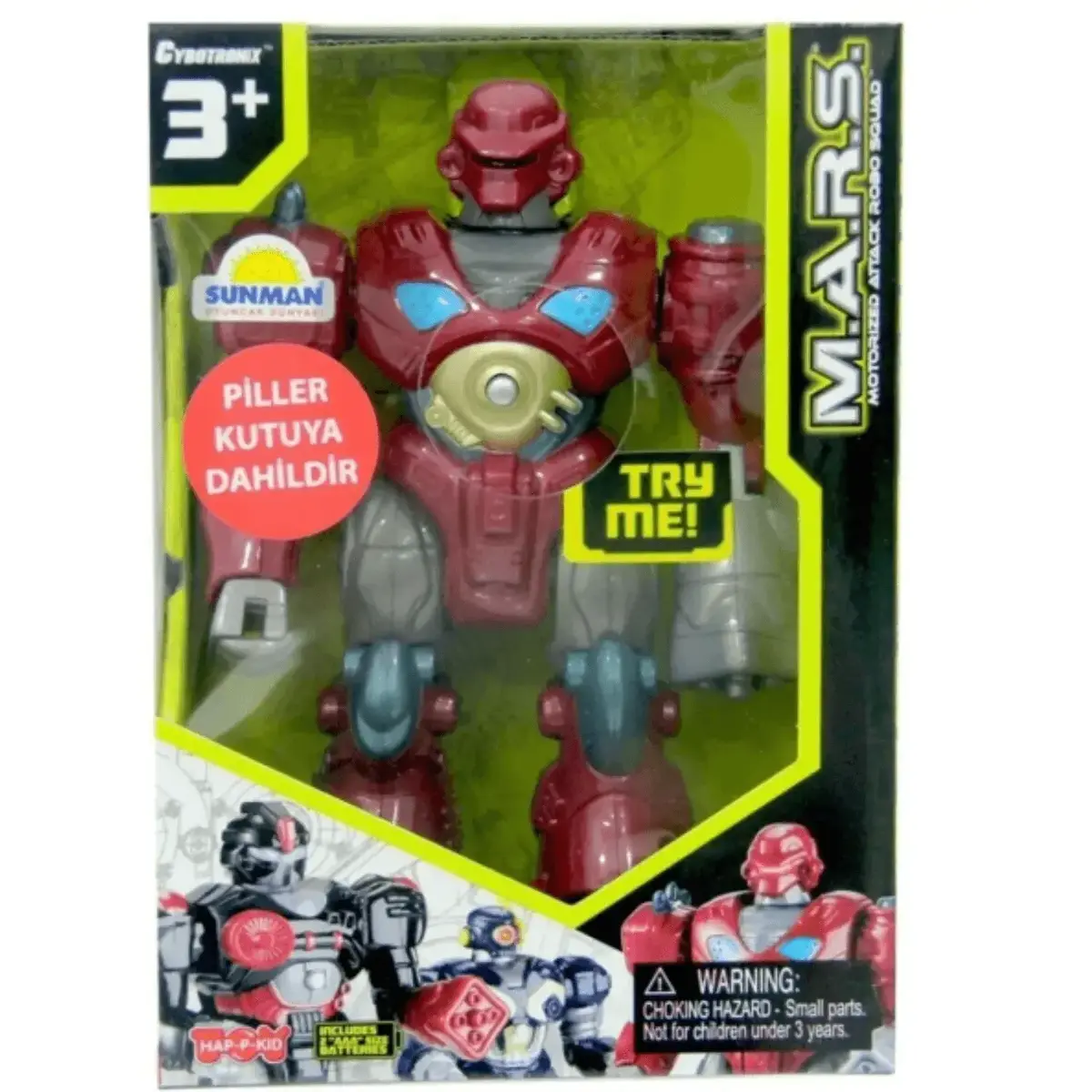 Işıklı Yürüyen Robot Siyah M.a.r.s