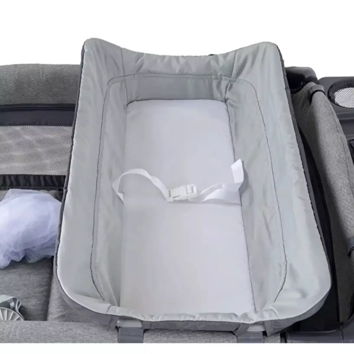 Prego 8069 Elips Plus Anne Yanı Oyun Parkı 70x120 cm Gri