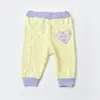 Bibaby Organik Pantolon Patiksiz Love You Baby Yellow Lavander