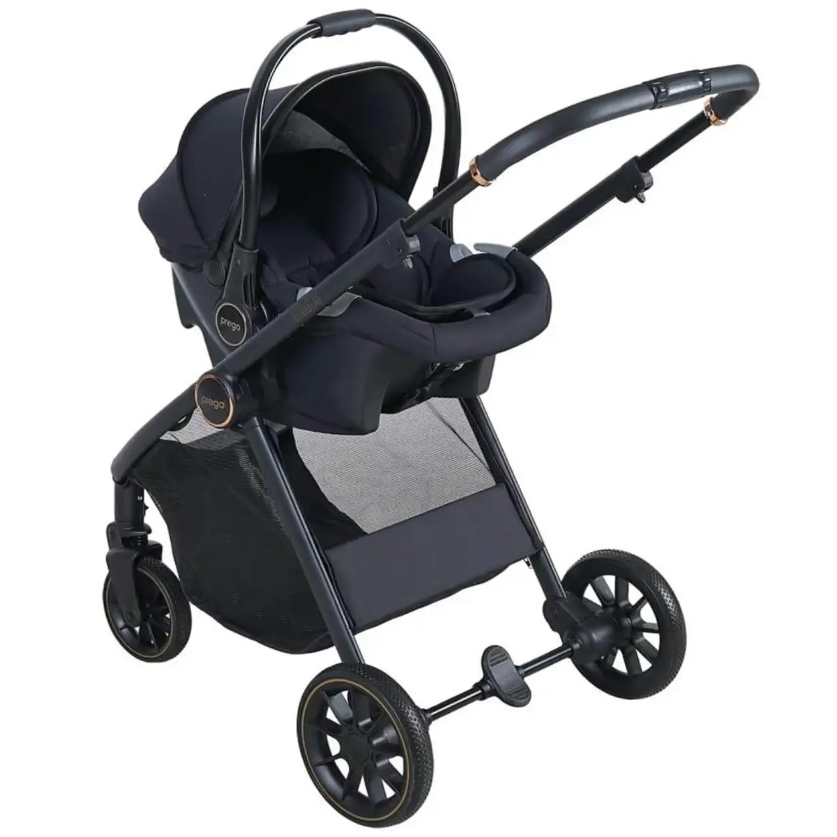 Prego 2028 Venüs Travel Sistem Bebek Arabası Siyah