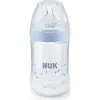 Nuk Silikon Emzikli Nature Sense PP Biberon 260 ml Mavi