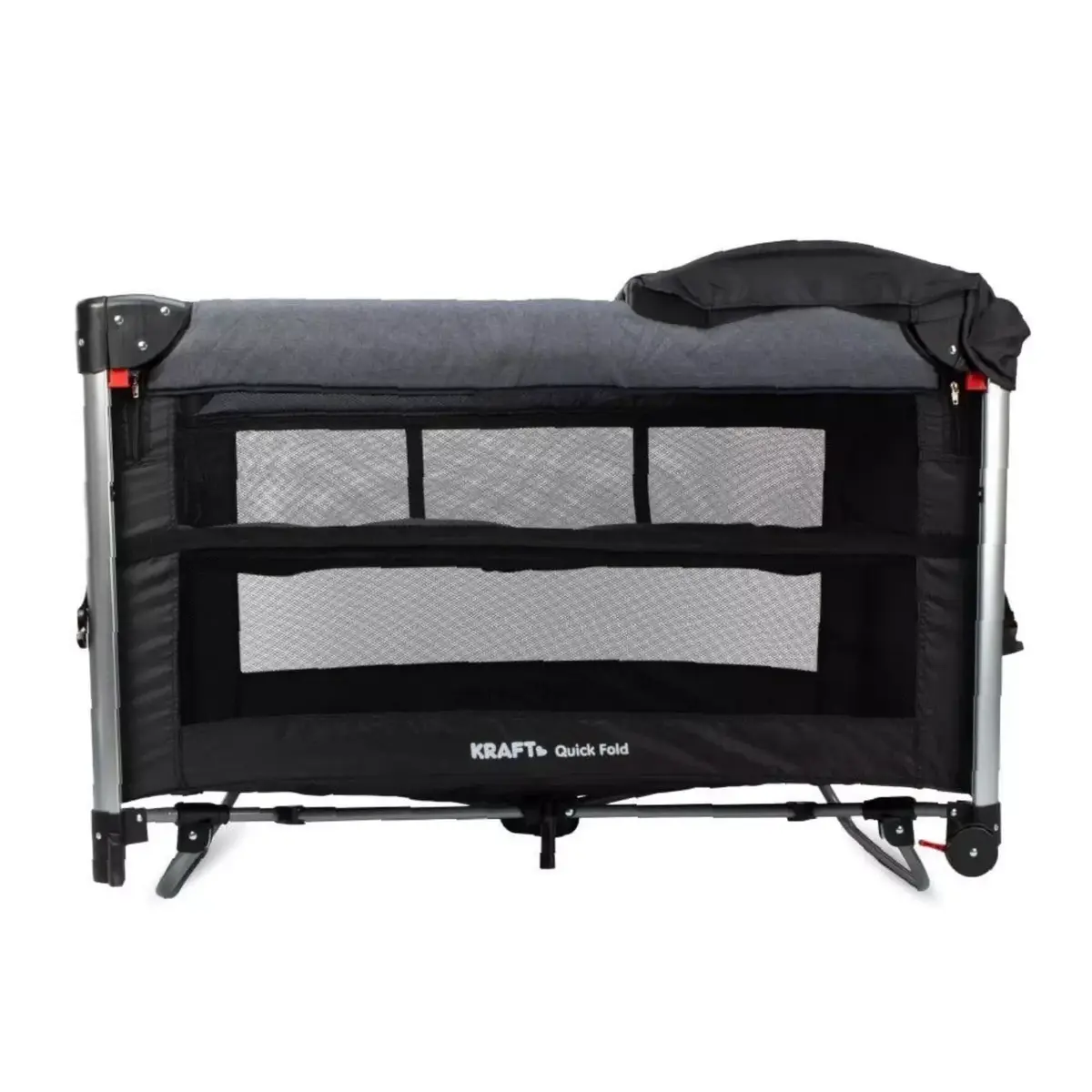Kraft Quick Fold Anne Yanı Oyun Parkı 70x110 cm Dark Grey Black