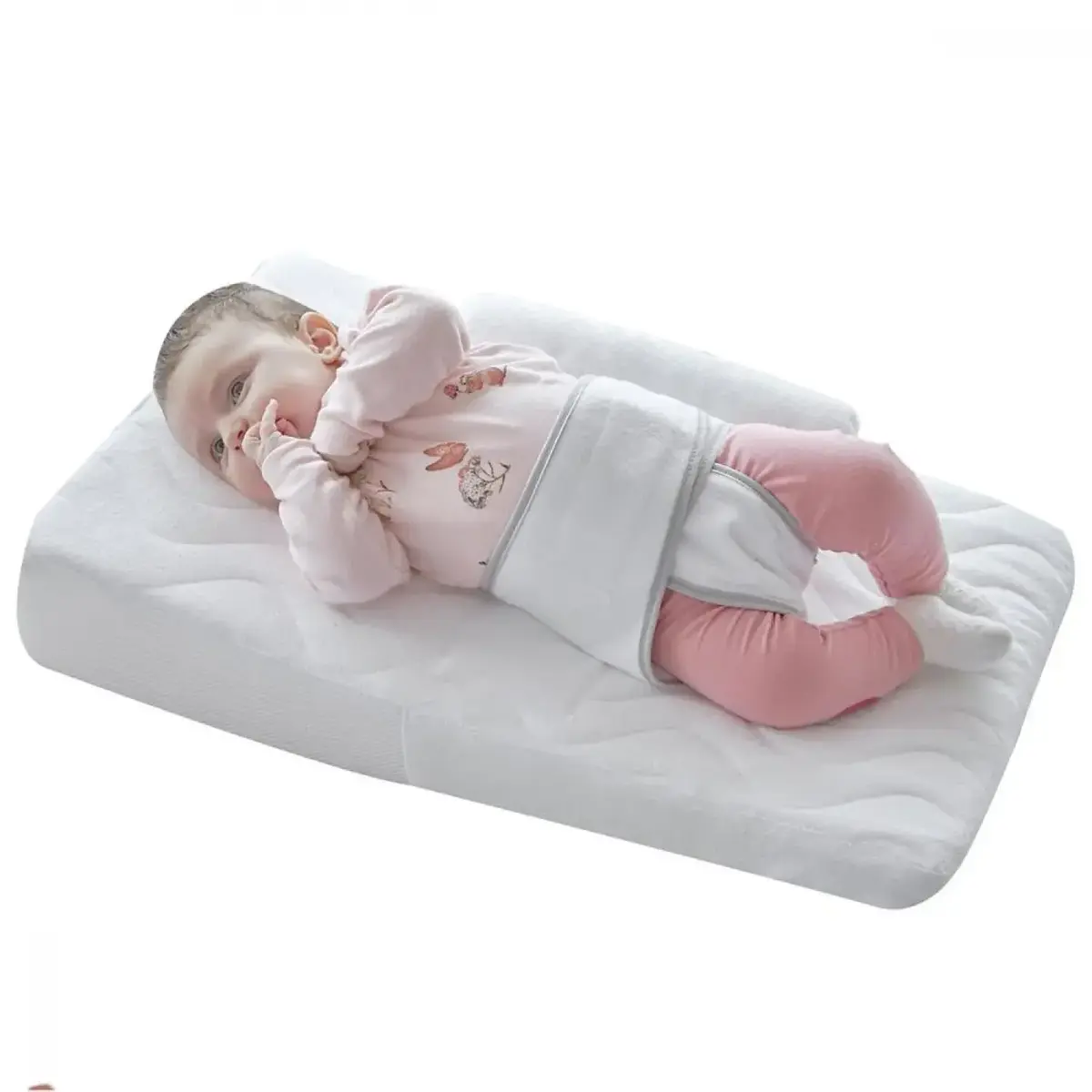 Babyjem Bebek Reflü Yastığı Kemerli Beyaz