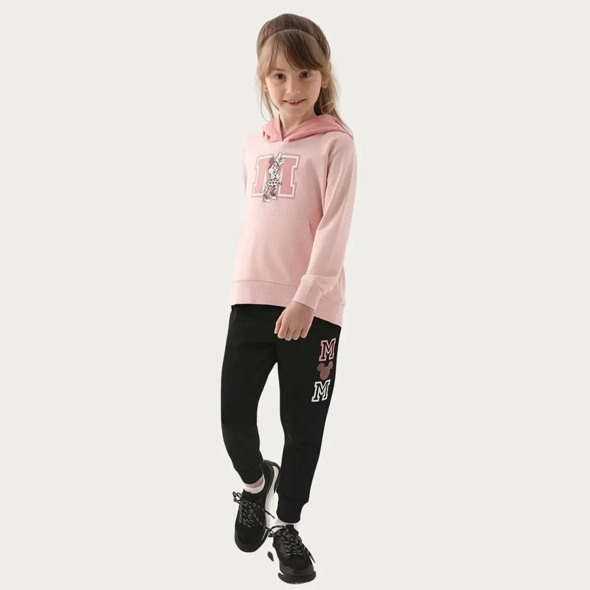 Minnie Mouse Eşofman Takımı Pudra