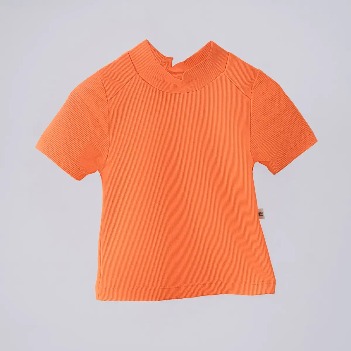 Moi Noi T-Shirt Mayo Çizgili Turuncu