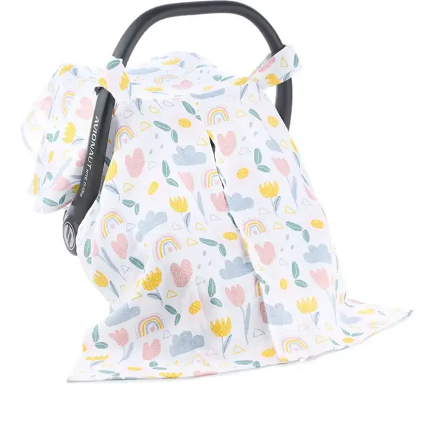 SafeMom Müslin Ana Kucağı Örtüsü Flowers