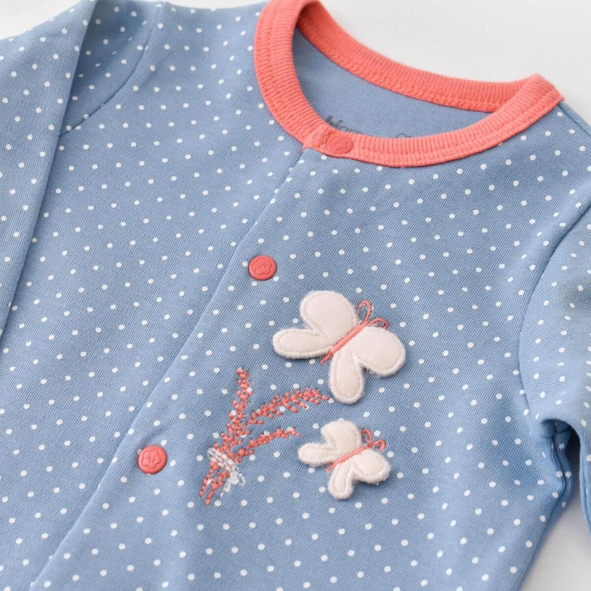 Bibaby Organik Tulum Wild Flowers Spring Blue