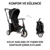 SmarTrike STR3 Plus 5’i 1 Arada Üç Tekerlekli Bebek Bisikleti - Black