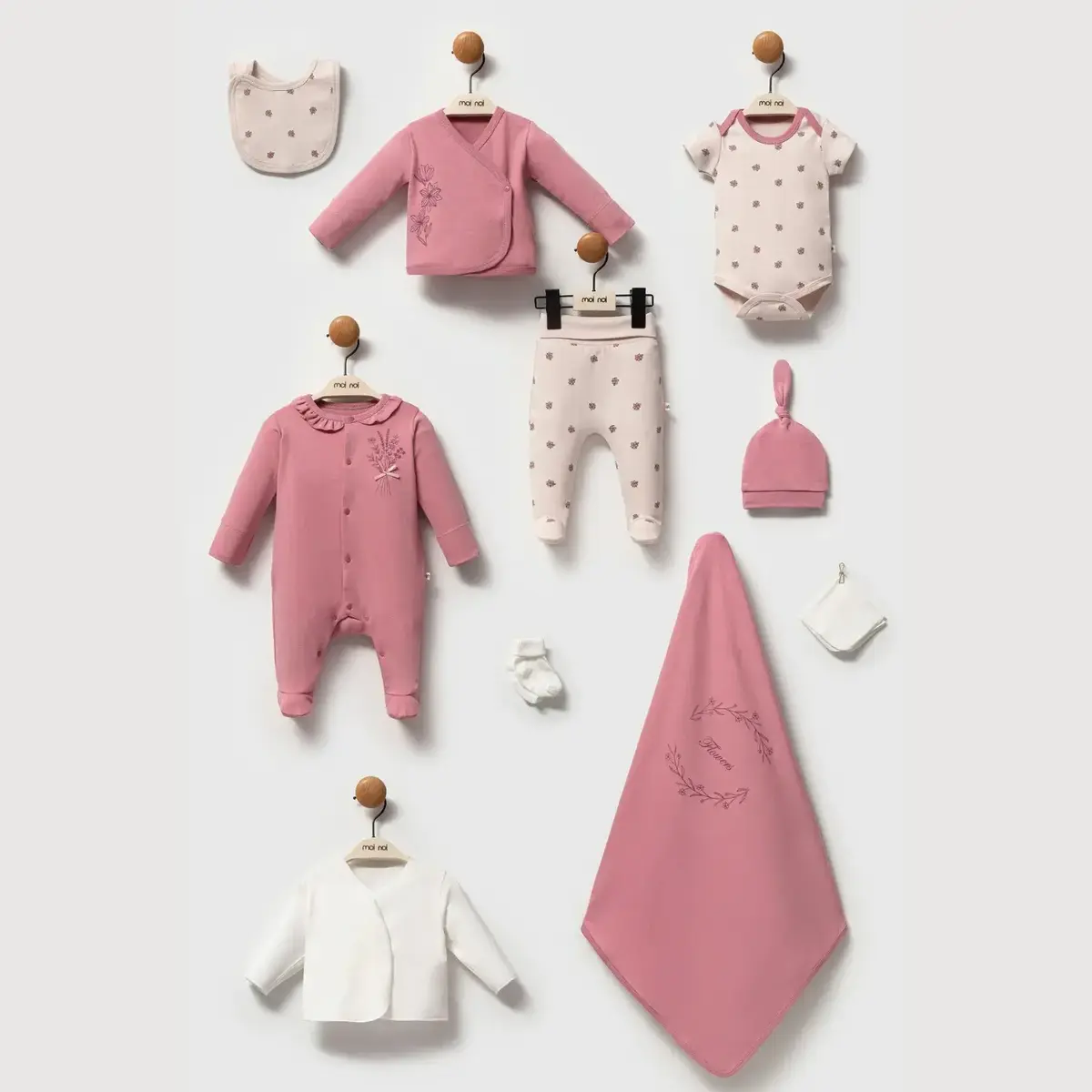 Moi Noi Hastane Çıkışı 10lu Flowers Mürdüm