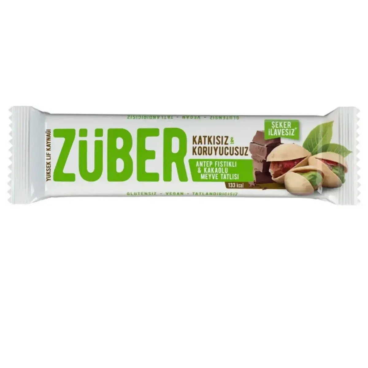 Züber Antep Fıstıklı Ve Kakaolu Meyve Bar 40gr