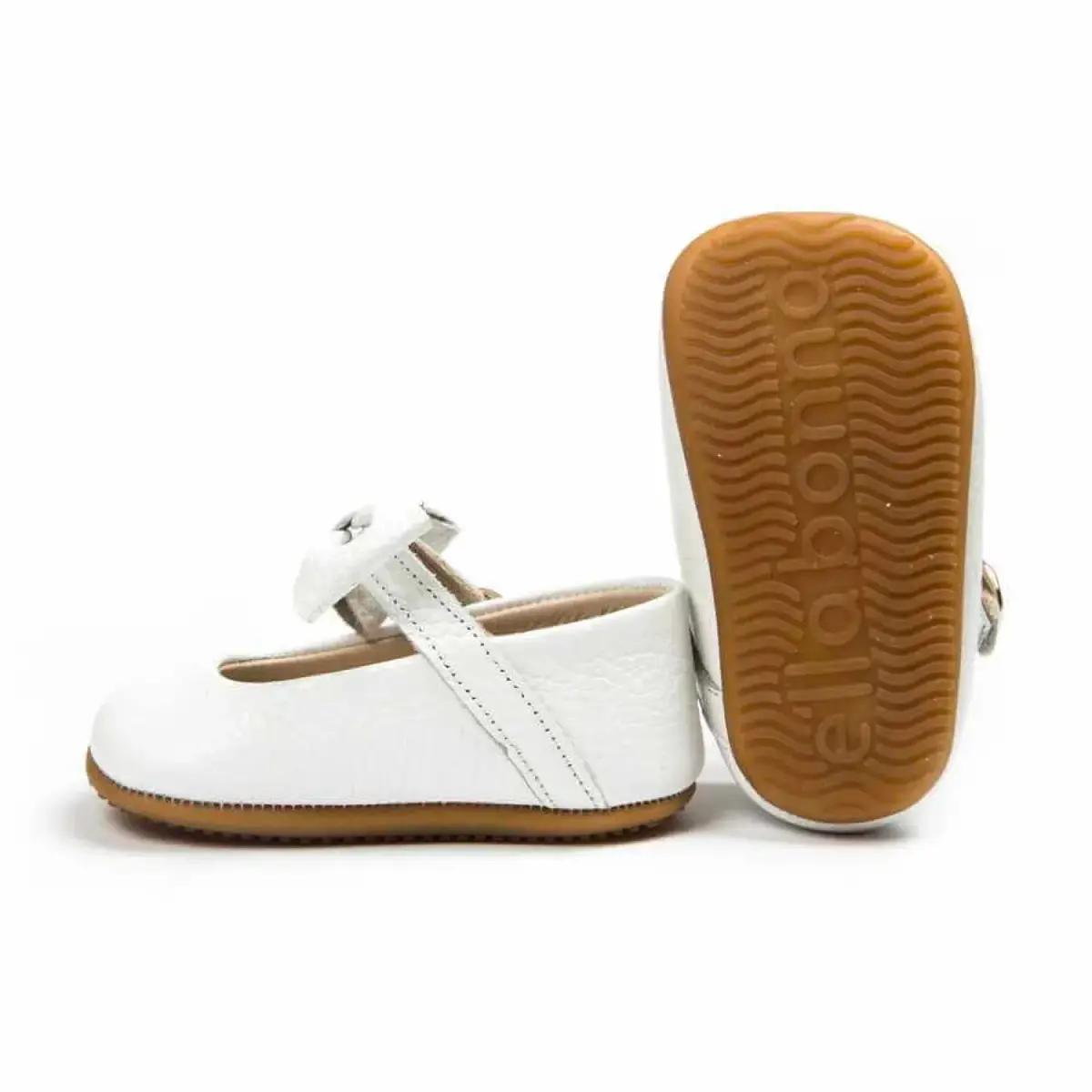 Ella Bonna Bebek Ayakkabısı Hakiki Deri Mary Jane Beyaz