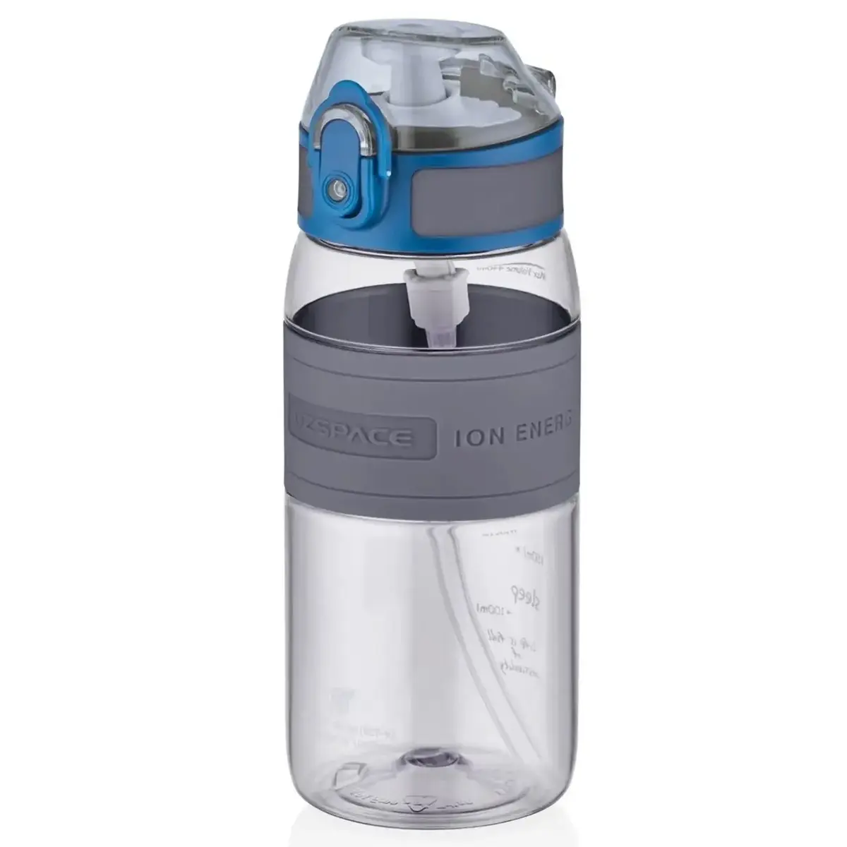 Uzspace Tritan Pipetli Suluk 440 ml Gri