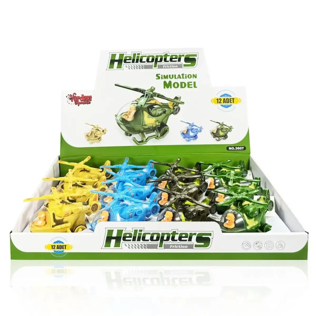 Vardem Sürtmeli Kamuflajlı Pilotlu Helikopter