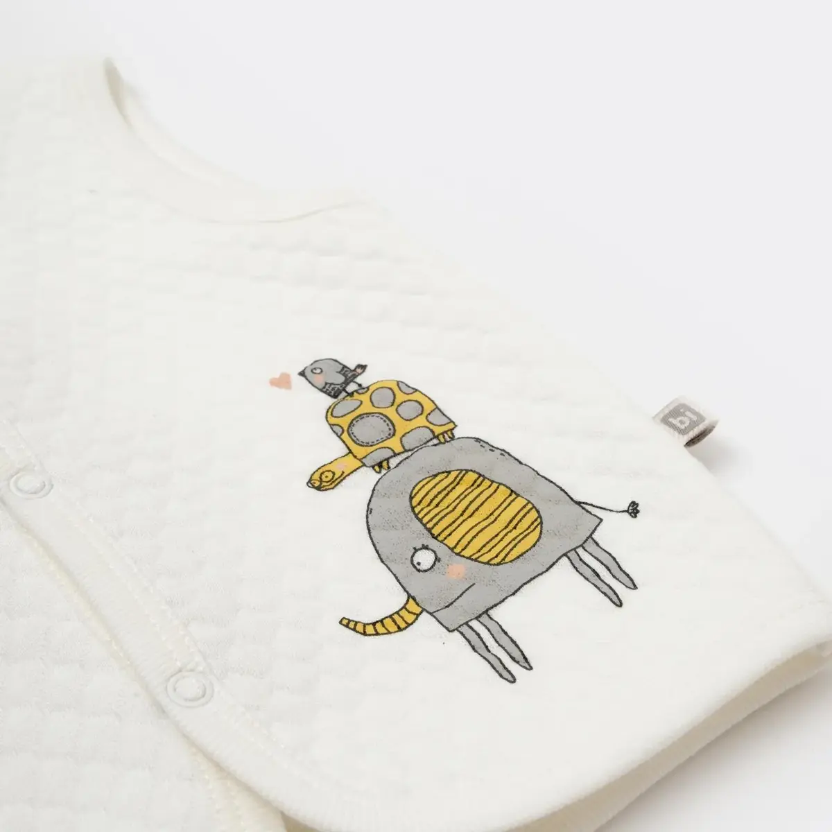 Bibaby Yelek Kapitone Hello Elephant Ekru