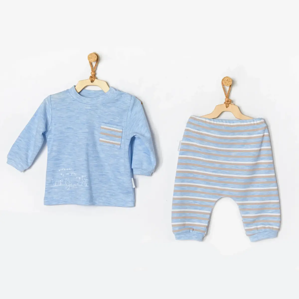 Andy Wawa 2li Takım Tiny Bear & Friends Mavi