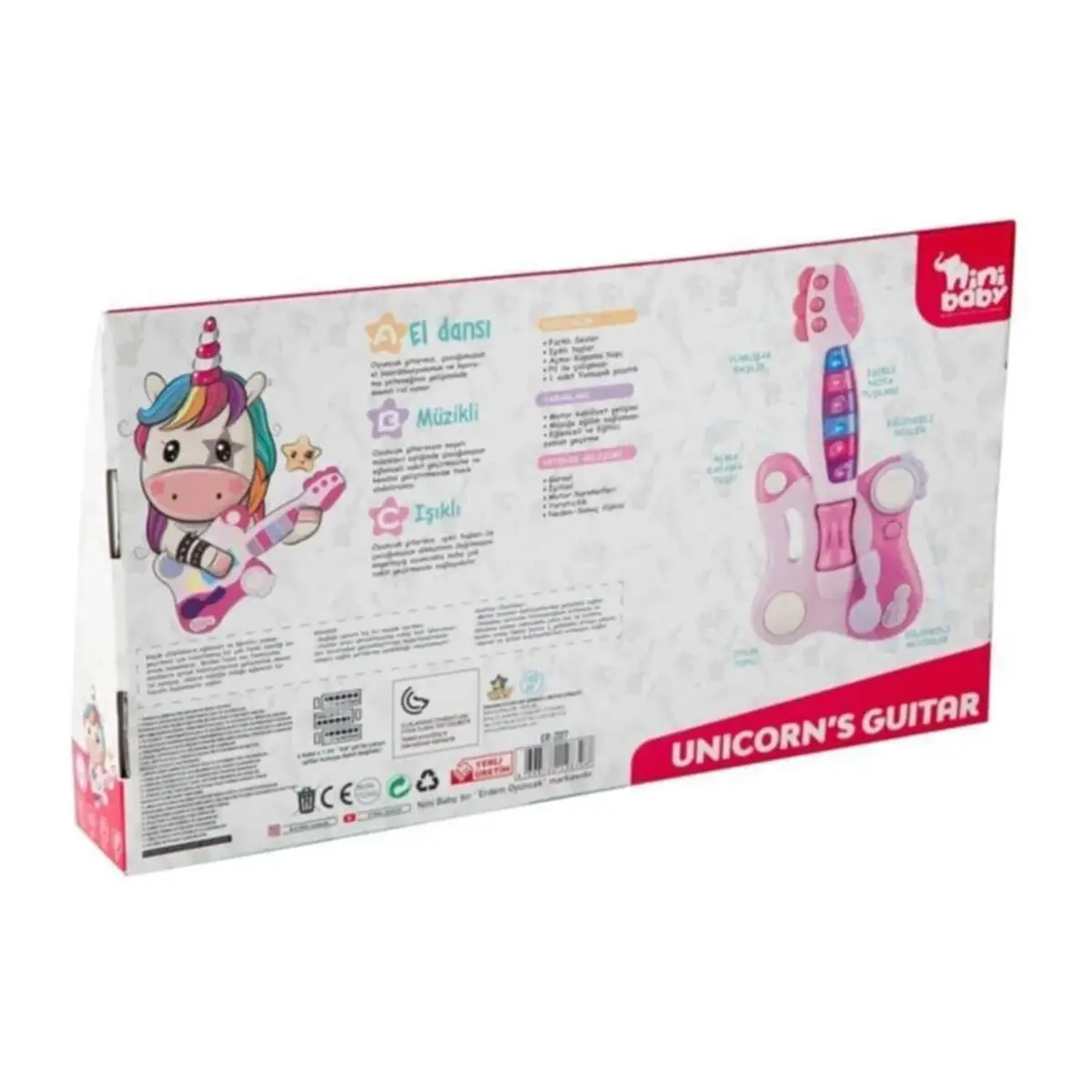 Nini Baby Gitar Unicorn Işıklı Sesli Müzikli