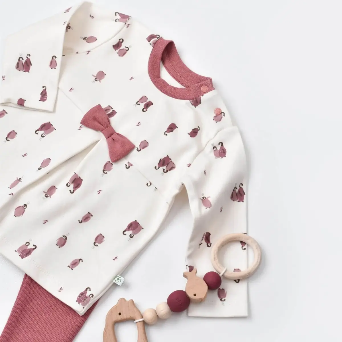 Bibaby Organik 2li Takım Little Love Rose Dry