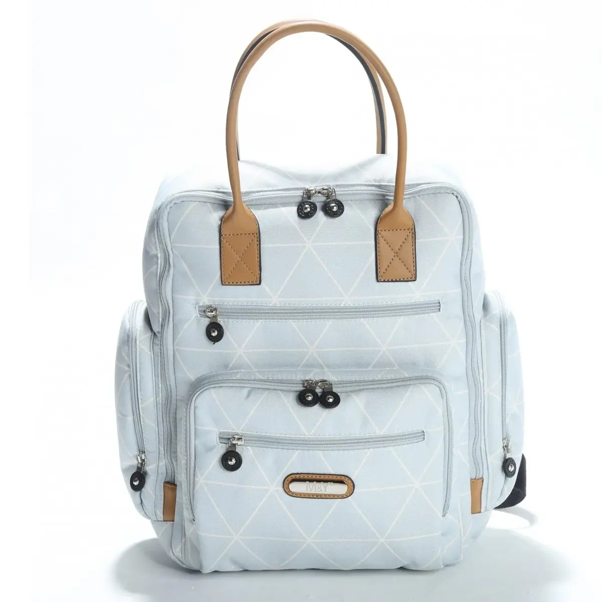 M&Y Collection Eos Digital Sırt Çantası Altıgen Bebek Mavisi