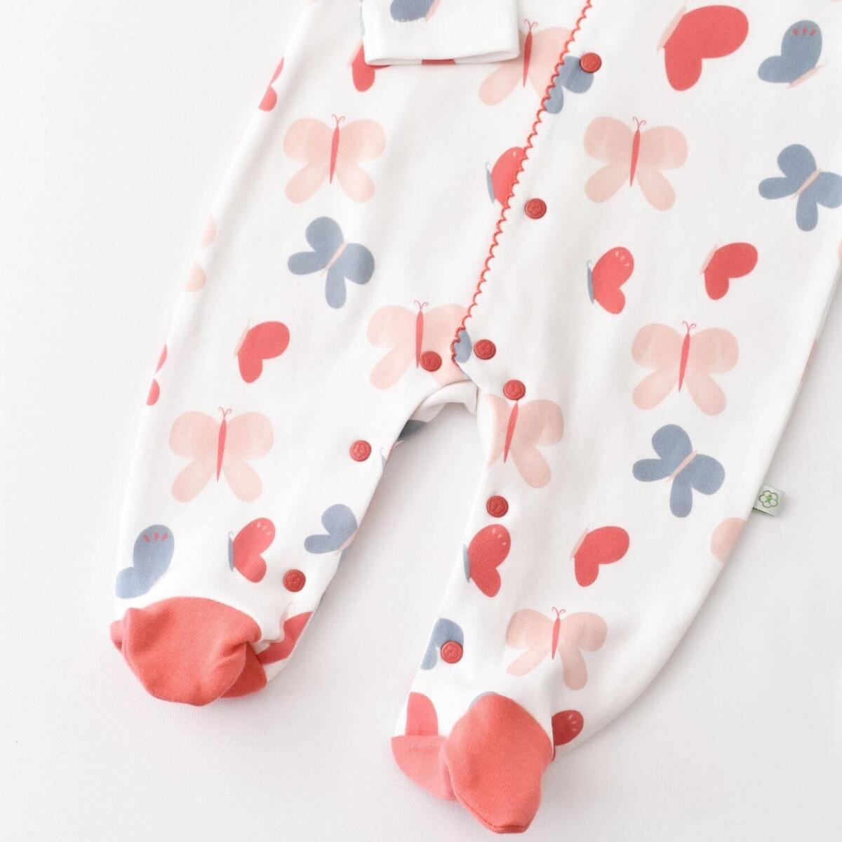 Bibaby Organik Tulum Takımı Tüllü Wild Flowers Coral