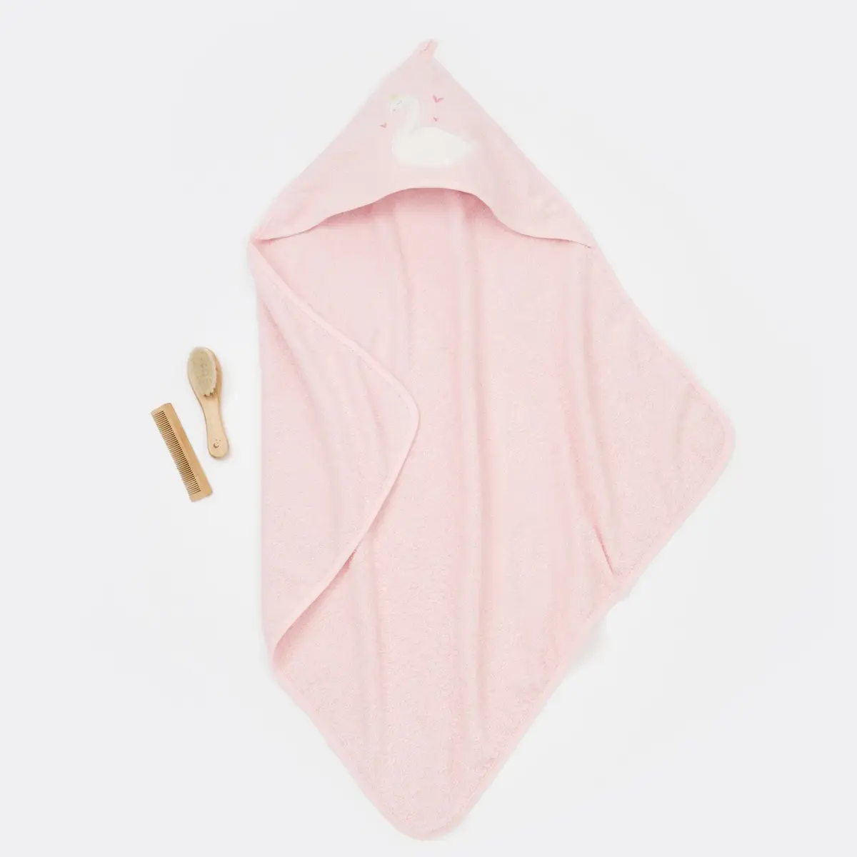 Bibaby Havlu Swan Pembe