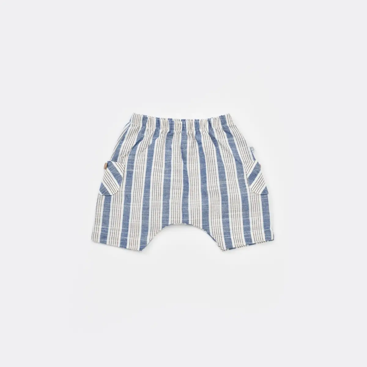 Bibaby 2li Takım Şortlu Stripe Sytle Lacivert - Bej