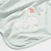 Bibaby Organik Battaniye Pretty Ears Bunny Mint - Ekru