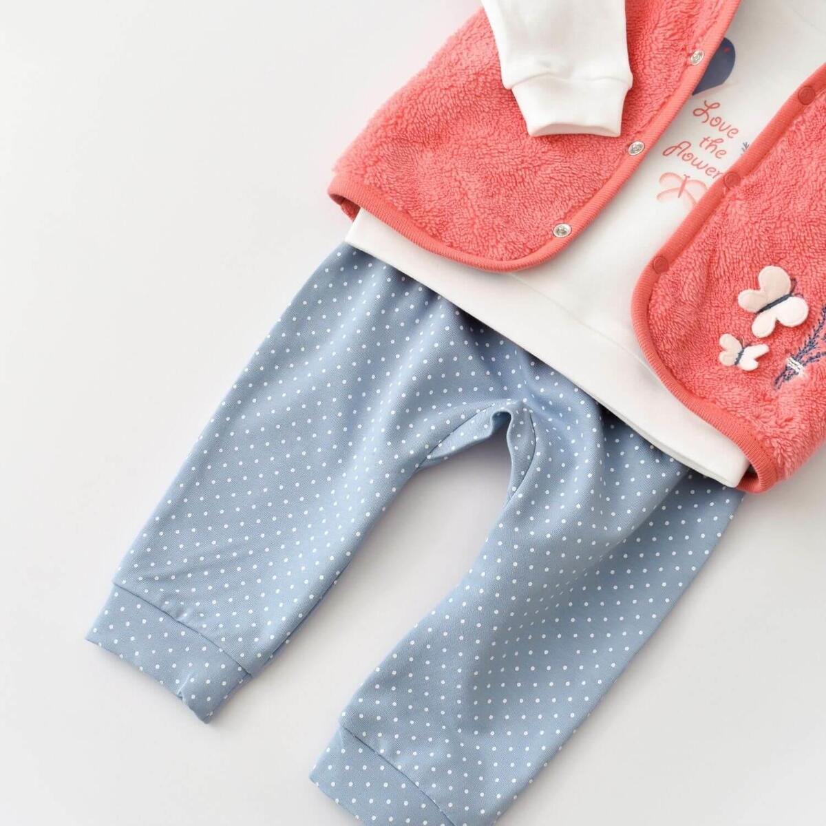 Bibaby Organik 3lü Takım Wild Flowers Coral