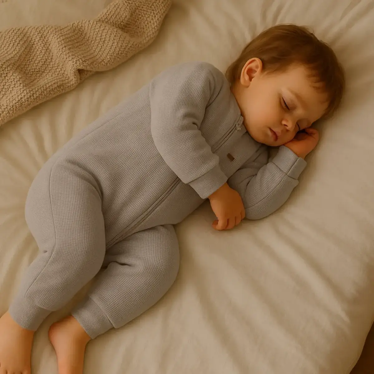 Moi Noi Uyku Tulum Waffle Gri